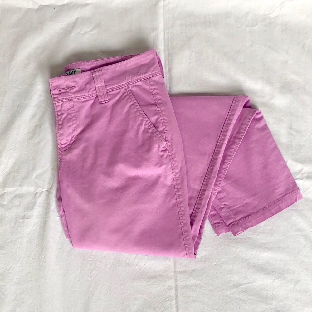 Fuchsia Old Navy Straight Leg Chinos